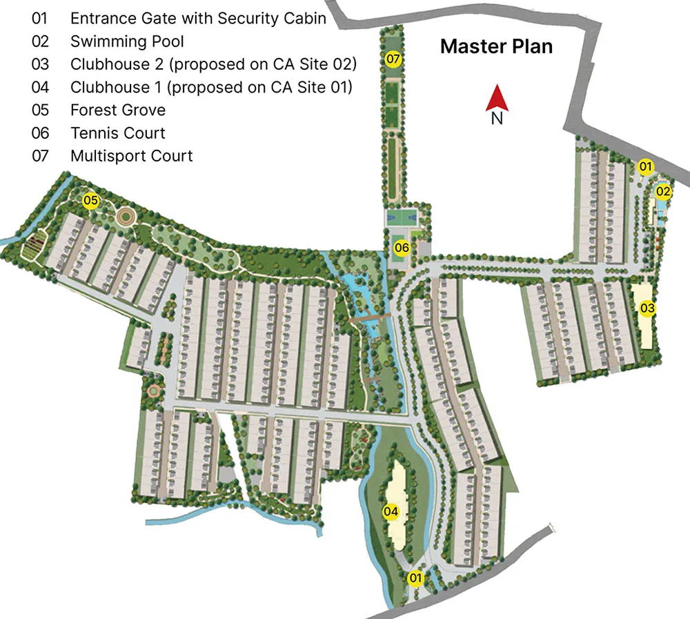 Sobha Crystal Meadows Masterplan